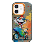 Serie di dipinti a olio con motivo animale PC + custodia per telefono in TPU, For iPhone 12 mini