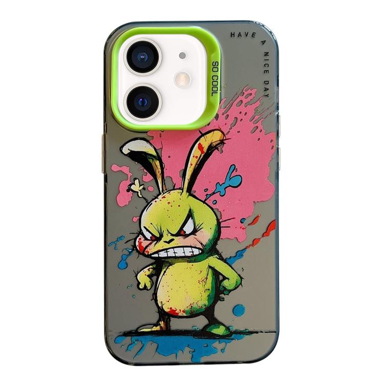 Serie di dipinti a olio con motivo animale PC + custodia per telefono in TPU, For iPhone 12 mini