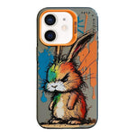 Serie di dipinti a olio con motivo animale PC + custodia per telefono in TPU, For iPhone 12 mini