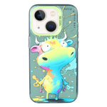 Serie di dipinti a olio con motivo animale PC + custodia per telefono in TPU, For iPhone 13 mini