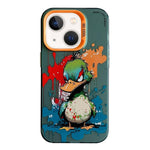Serie di dipinti a olio con motivo animale PC + custodia per telefono in TPU, For iPhone 13 mini