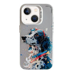 Serie di dipinti a olio con motivo animale PC + custodia per telefono in TPU, For iPhone 13 mini