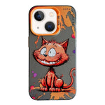 Serie di dipinti a olio con motivo animale PC + custodia per telefono in TPU, For iPhone 13 mini