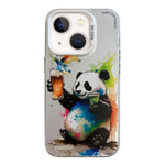Serie di dipinti a olio con motivo animale PC + custodia per telefono in TPU, For iPhone 13 mini