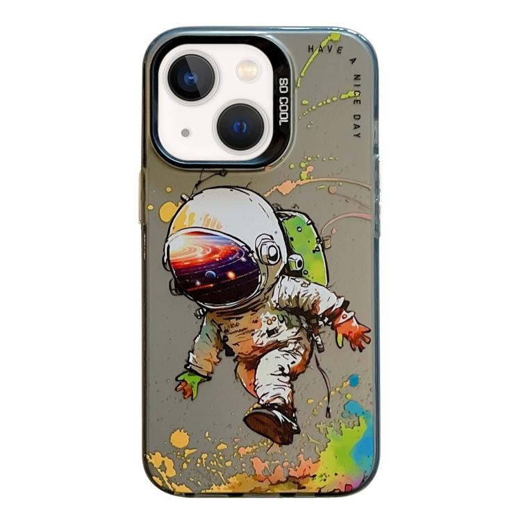 Serie di dipinti a olio con motivo animale PC + custodia per telefono in TPU, For iPhone 13 mini