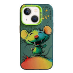 Serie di dipinti a olio con motivo animale PC + custodia per telefono in TPU, For iPhone 13 mini