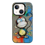 Serie di dipinti a olio con motivo animale PC + custodia per telefono in TPU, For iPhone 13 mini