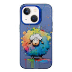 Serie di dipinti a olio con motivo animale PC + custodia per telefono in TPU, For iPhone 13 mini