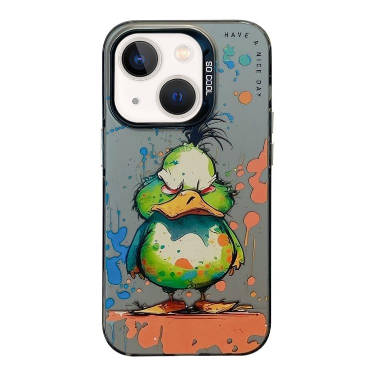 Serie di dipinti a olio con motivo animale PC + custodia per telefono in TPU, For iPhone 13 mini