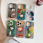 Serie di dipinti a olio con motivo animale PC + custodia per telefono in TPU, For iPhone 14