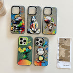 Serie di dipinti a olio con motivo animale PC + custodia per telefono in TPU, For iPhone 13 mini