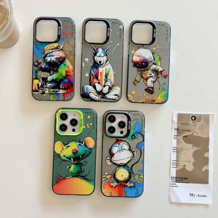 Serie di dipinti a olio con motivo animale PC + custodia per telefono in TPU, For iPhone 17 Pro
