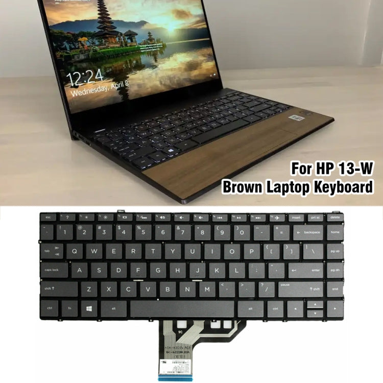 US Version Brown Laptop Keyboard For HP 13-W