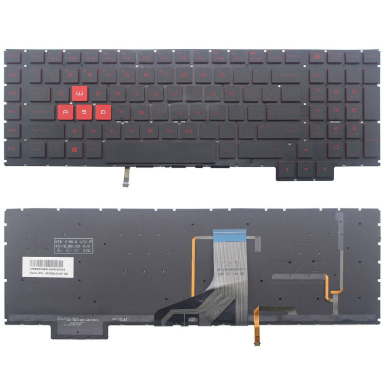 Tastiera retroilluminata per laptop versione USA, For HP Omen 17-AN / 17T-AN