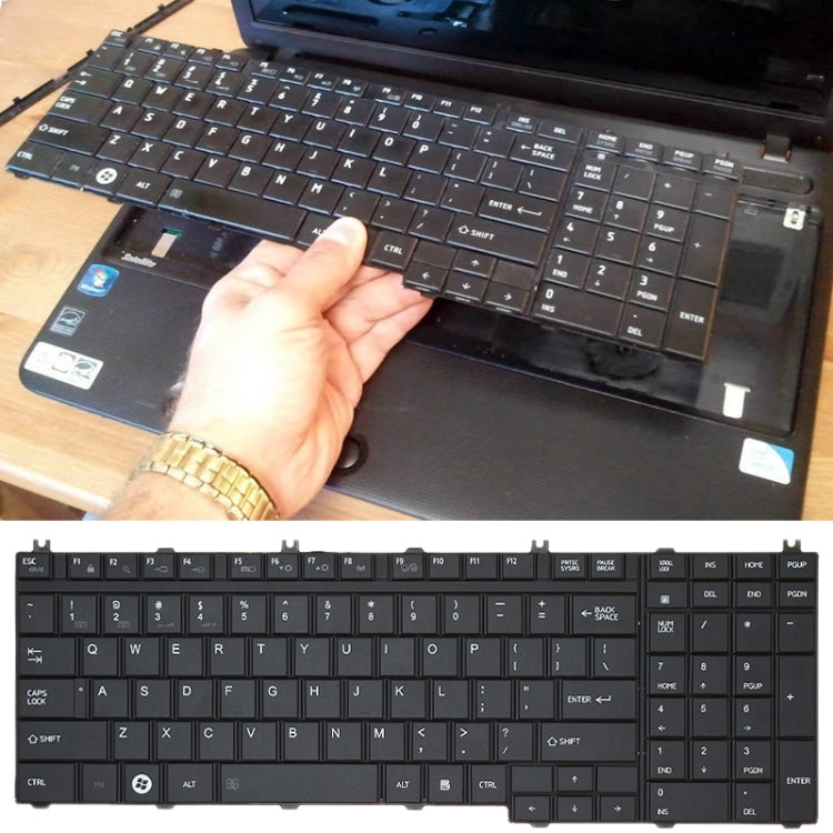 Laptop Keyboard, For TOSHIBA L650 / C650