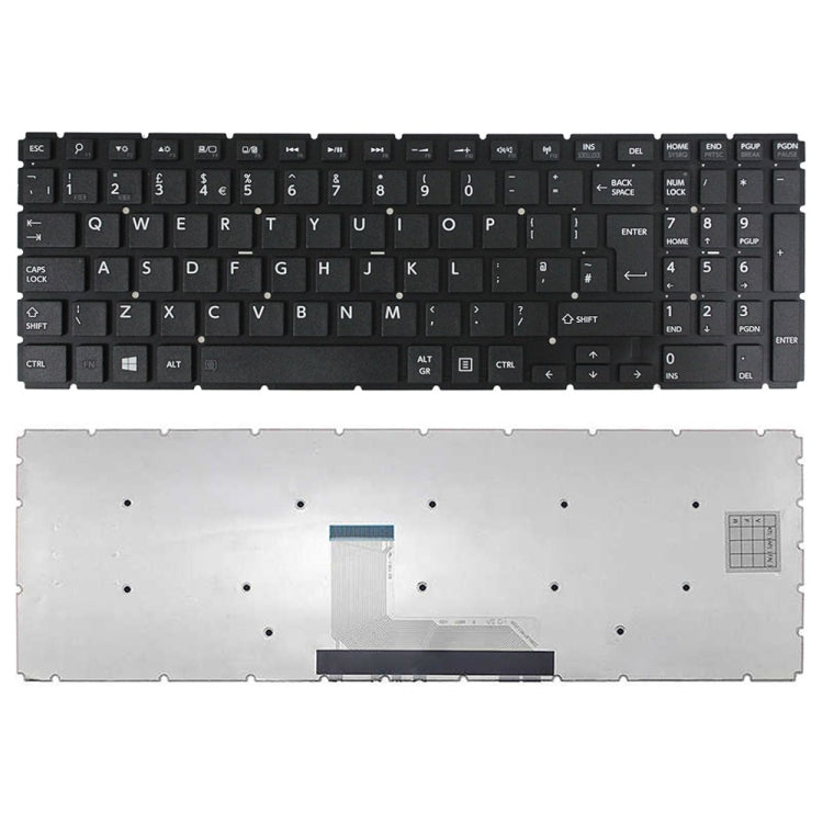 UK Version Laptop Keyboard, For TOSHIBA L50-BX