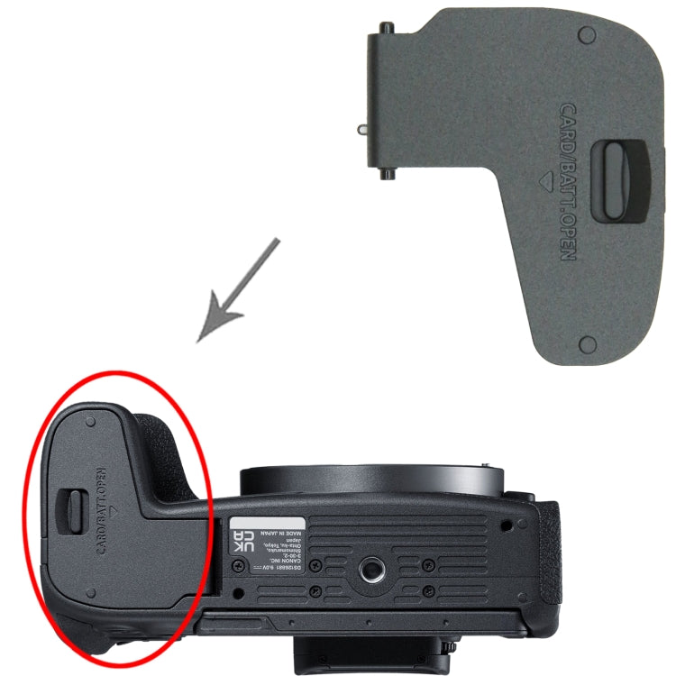 OEM Battery Compartment Cover, For Canon EOS RP / EOS R8, For Canon EOS R6, For Canon EOS R5, For Canon EOS R, For Canon EOS 100D