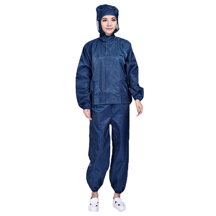Tuta da lavoro antipolvere con cappuccio diviso antistatico a righe, S, M, L, XL