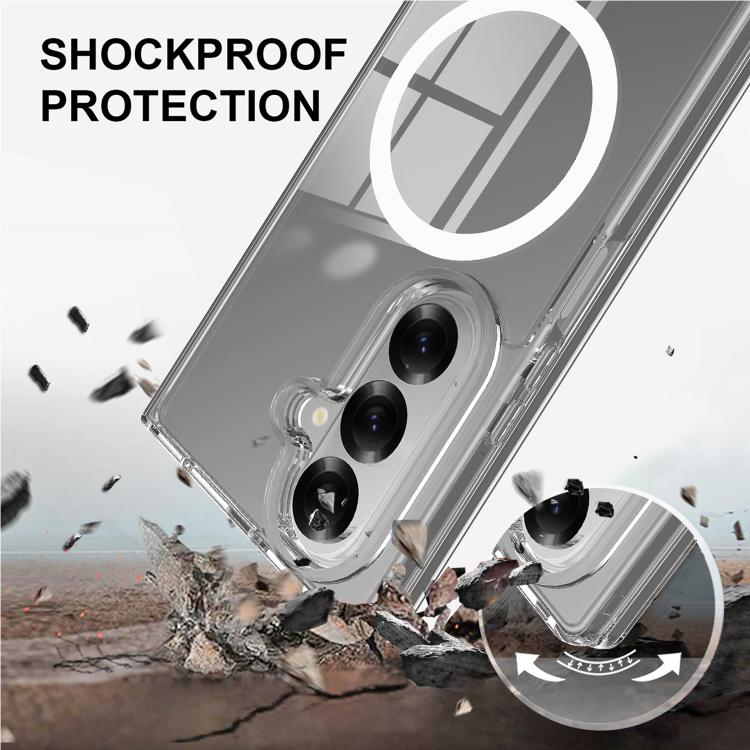 Custodia per telefono in acrilico trasparente MagSafe, For Galaxy Z Fold8 Ultra 5G, For Galaxy Z Flip8 5G, For Samsung Galaxy Z Flip7 5G, For Samsung Galaxy Z Fold5, For Samsung Galaxy Z Flip5