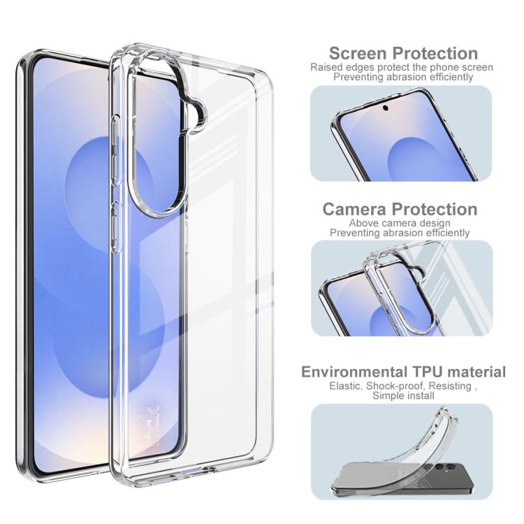 Custodia per telefono in TPU trasparente antiurto serie imak UX-10, For Samsung Galaxy S26+ 5G, For Samsung Galaxy S26 Ultra 5G, For Samsung Galaxy S26 5G, For Samsung Galaxy S25 FE 5G, For Samsung Galaxy S25 Edge 5G, For Samsung Galaxy S25 5G         ...