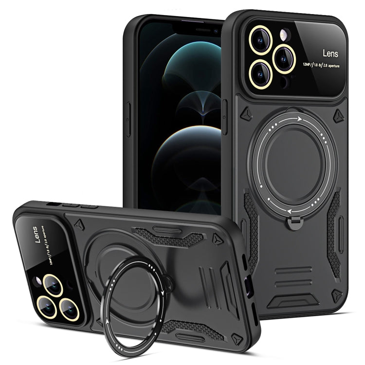 Custodia per telefono con supporto MagSafe per finestra grande, For iPhone 12 Pro Max, For iPhone 12 Pro, For iPhone 11 Pro Max, For iPhone 11