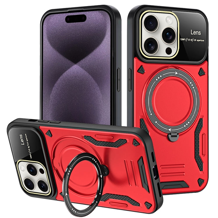 Custodia per telefono con supporto MagSafe per finestra grande, For iPhone 16 Pro Max, For iPhone 16 Pro, For iPhone 16 Plus, For iPhone 16