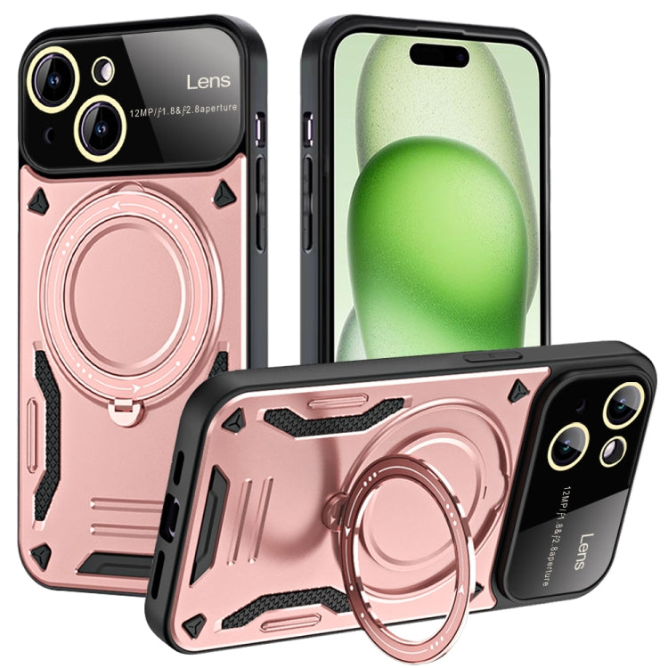 Custodia per telefono con supporto MagSafe per finestra grande, For iPhone 15 Pro Max, For iPhone 15 Pro, For iPhone 15 Plus, For iPhone 15
