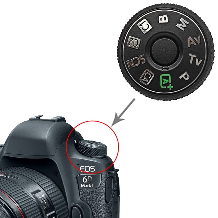 Original Mode Dial, For Canon EOS 6D Mark II