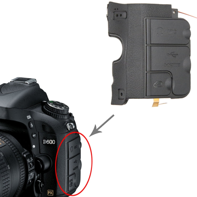 Copertura USB per fotocamera, For Nikon D610, For Nikon D600, For Nikon D800