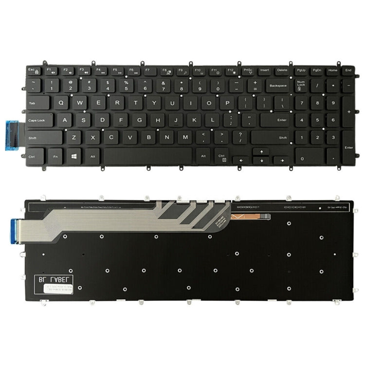 Tastiera per laptop con parola bianca versione USA, For Dell G3 3579 3779 / G5 5587 / G7 7588