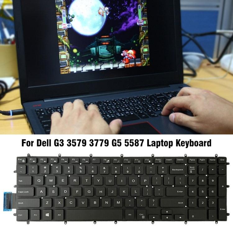 US Version White Word Laptop Keyboard For Dell G3 3579 3779 / G5 5587 / G7 7588