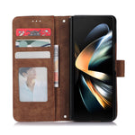Custodia per telefono in pelle a vibrazione orizzontale con slot per penna, For Samsung Galaxy Z Fold5, For Samsung Galaxy Z Flip5