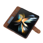 Custodia per telefono in pelle a vibrazione orizzontale con slot per penna, For Samsung Galaxy Z Fold5, For Samsung Galaxy Z Flip5