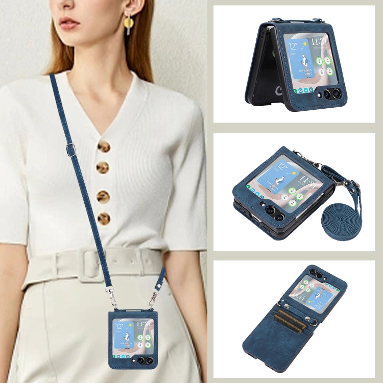 Custodia per telefono in pelle a vibrazione orizzontale con slot per penna, For Samsung Galaxy Z Fold5, For Samsung Galaxy Z Flip5