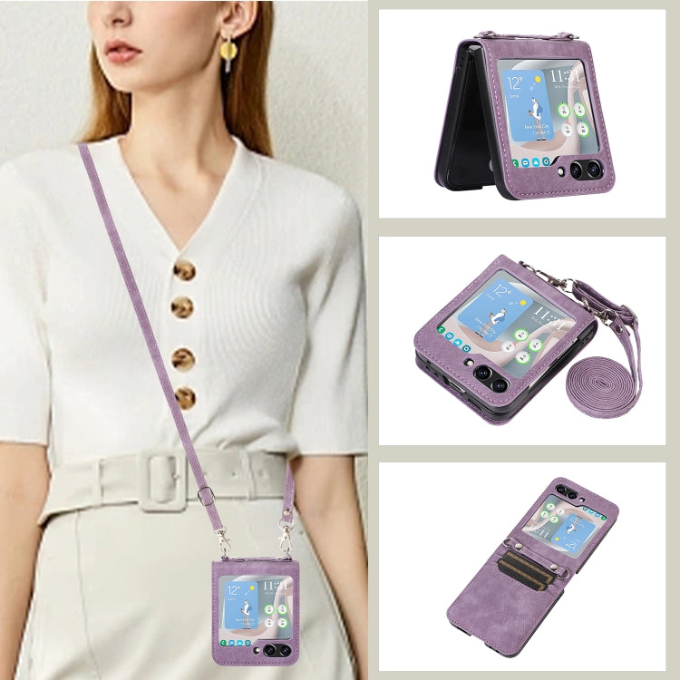 Custodia per telefono in pelle a vibrazione orizzontale con slot per penna, For Samsung Galaxy Z Fold5, For Samsung Galaxy Z Flip5