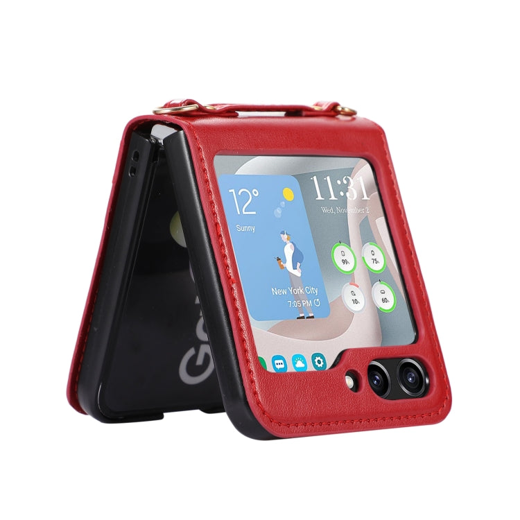 Custodia portafoglio in pelle pieghevole per Samsung Galaxy Z Fli