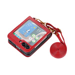 Custodia portafoglio in pelle pieghevole per Samsung Galaxy Z Fli