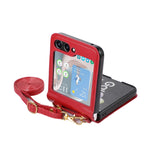 Custodia portafoglio in pelle pieghevole per Samsung Galaxy Z Fli