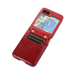 Custodia portafoglio in pelle pieghevole per Samsung Galaxy Z Fli