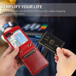 Custodia portafoglio in pelle pieghevole per Samsung Galaxy Z Fli
