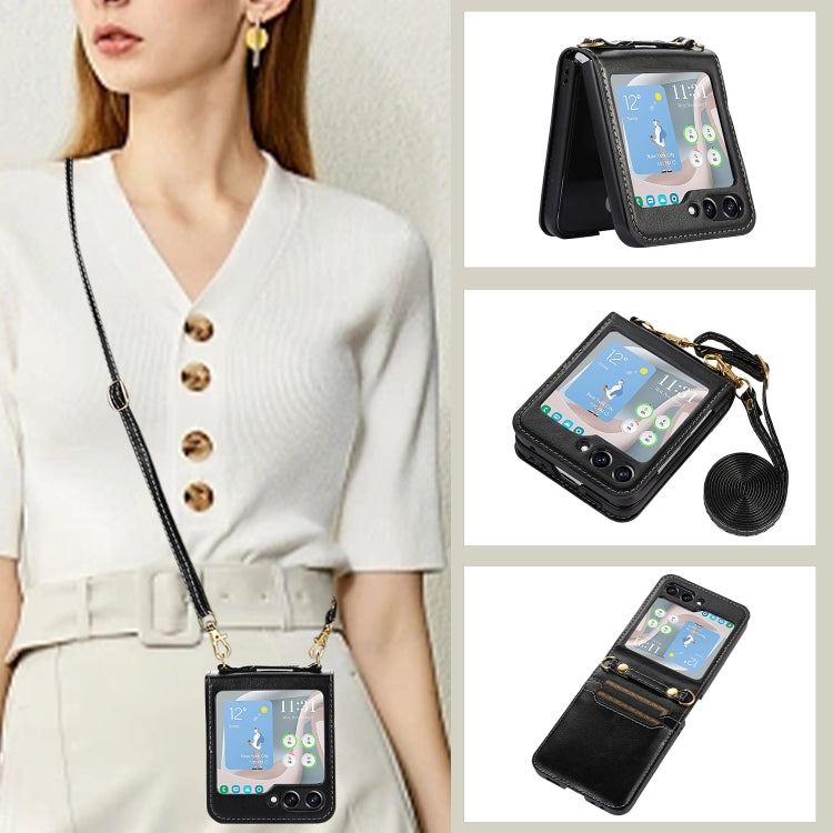 Custodia portafoglio in pelle pieghevole per Samsung Galaxy Z Fli