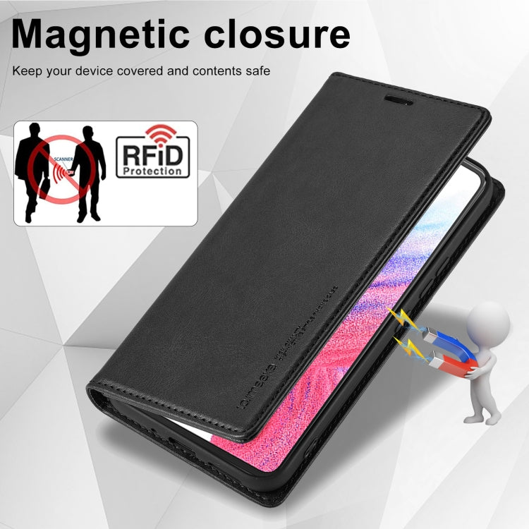 Custodia per telefono in pelle antifurto LC.IMEEKE RFID, For Samsung Galaxy S23 FE 5G, For Samsung Galaxy S24 Ultra, For Samsung Galaxy S24+, For Samsung Galaxy S24