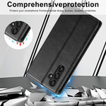 Custodia per telefono in pelle antifurto LC.IMEEKE RFID, For Samsung Galaxy S23 FE 5G, For Samsung Galaxy S24 Ultra, For Samsung Galaxy S24+, For Samsung Galaxy S24