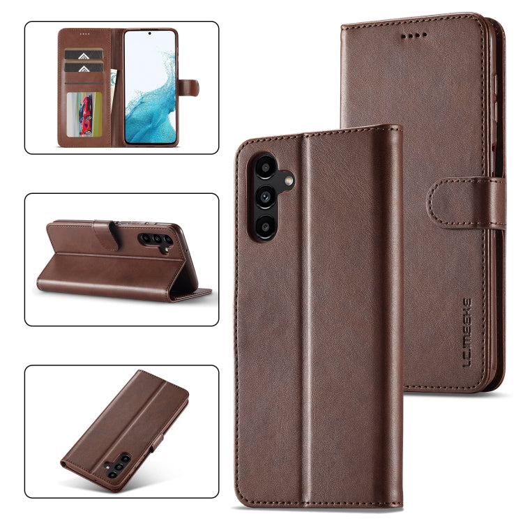 LC.IMEEKE Custodia per cellulare in pelle di vitello, For Samsung Galaxy S23 FE 5G, For Samsung Galaxy A05S, For Samsung Galaxy A05, For Samsung Galaxy S24 Ultra 5G