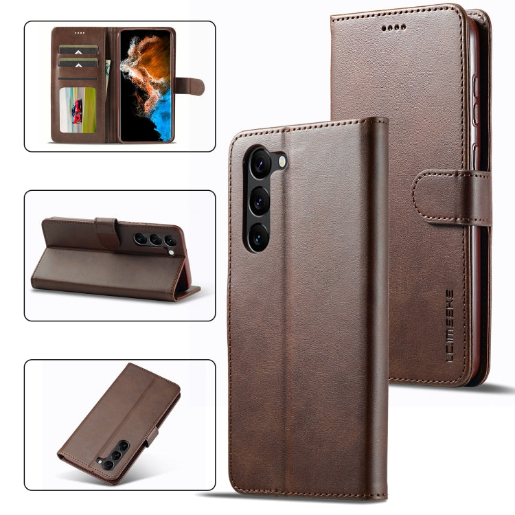 LC.IMEEKE Custodia per cellulare in pelle di vitello, For Samsung Galaxy A35 5G, For Samsung Galaxy A55 5G, For Samsung Galaxy S24+ 5G, For Samsung Galaxy S24 5G