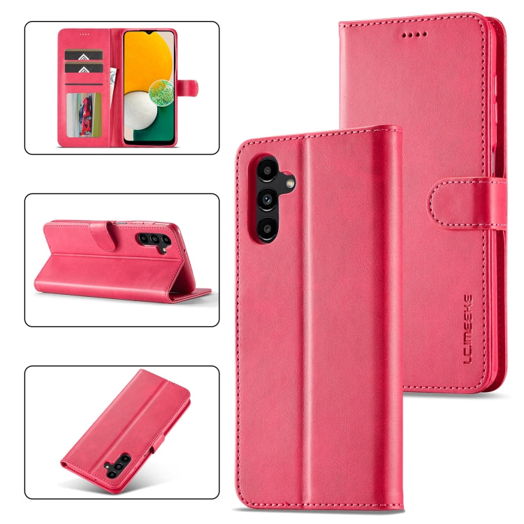 LC.IMEEKE Custodia per cellulare in pelle di vitello, For Samsung Galaxy A15 5G, For Samsung Galaxy A25