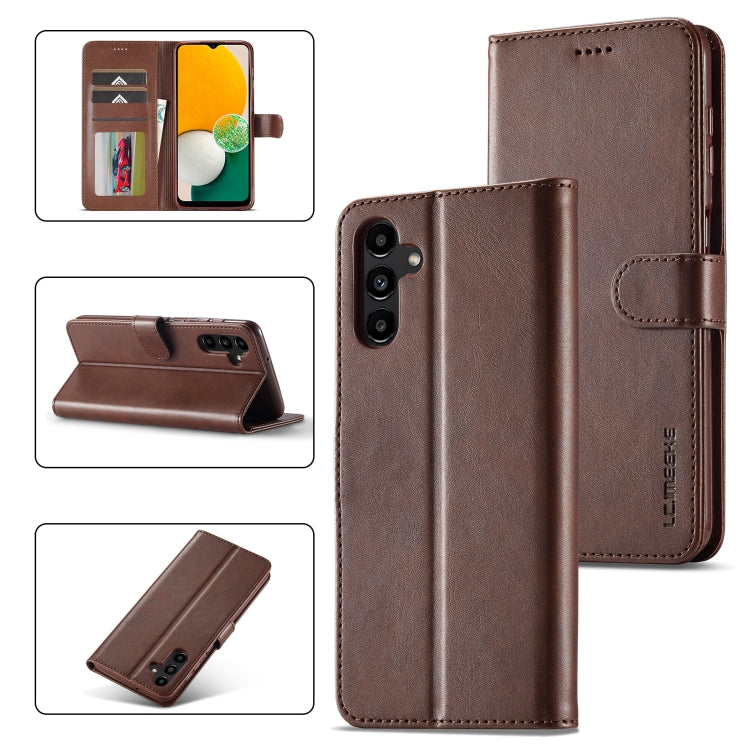 LC.IMEEKE Custodia per cellulare in pelle di vitello, For Samsung Galaxy A15 5G, For Samsung Galaxy A25