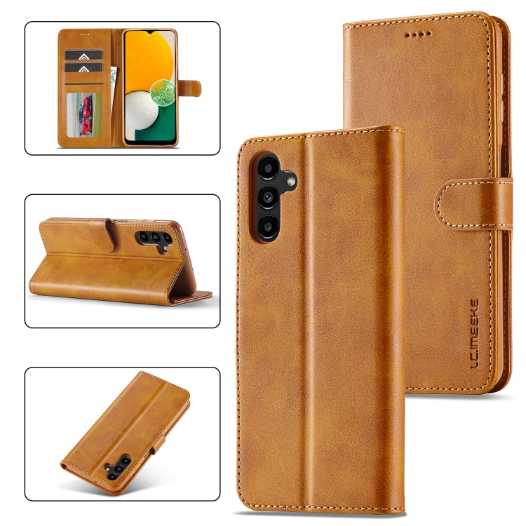 LC.IMEEKE Custodia per cellulare in pelle di vitello, For Samsung Galaxy A15 5G, For Samsung Galaxy A25