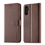 LC.IMEEKE Custodia per cellulare in pelle di vitello, For Samsung Galaxy A35 5G, For Samsung Galaxy A55 5G, For Samsung Galaxy S24+ 5G, For Samsung Galaxy S24 5G
