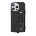 ABEEL Litchi Texture Card Bag Custodia per cellulare in PU, For iPhone 15 Pro Max, For iPhone 15 Pro, For iPhone 15 Plus, For iPhone 15, For iPhone 14 Plus, For iPhone 14
